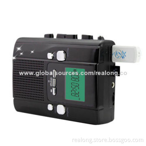 Cassette recorder with AM/FM radio function